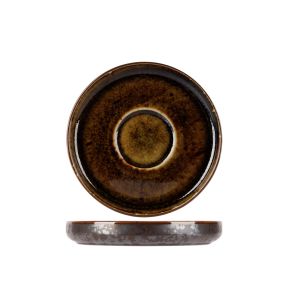 Sous tasse à espresso rond argent porcelaine Ø 11 cm Elements Mineral Proof