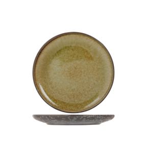 Assiette plate rond argent porcelaine Ø 16 cm Elements Mineral Proof