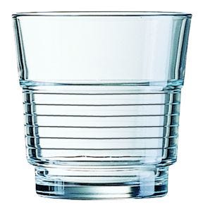 Gobelet forme basse verre trempé 25 cl Spirale Arcoroc
