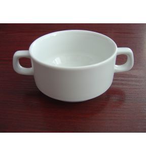 Tasse à bouillon rond blanc porcelaine 32 cl Ø 10,5 cm K