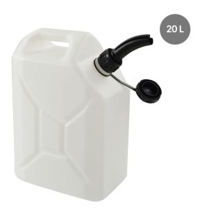 Jerrycan Zonder deksel wit plastic xx46 20 L vaste bodem volle wanden Gilac