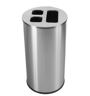 Sorteerbak inox 60 L zilver Probbax