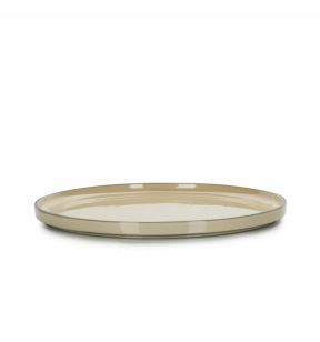 Plat bord rond muskaatbeige culinair Ø 21 Caractere Revol