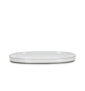 Plat bord ovaal wit culinair x21.8 Caractere Revol
