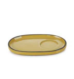 Espressoschoteltje ovaal geel culinair 13.5 Caractere Revol