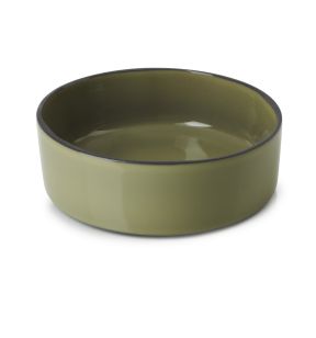 Assiette creuse rond vert porcelaine culinaire Ø 14 cm  Caractère Revol