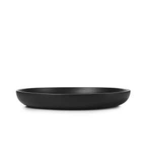 Assiette creuse rond noir porcelaine culinaire Ø 27 cm Adelie Revol