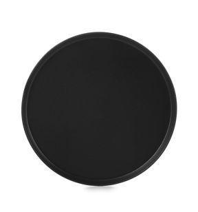 Assiette plate rond noir porcelaine culinaire Ø 28 cm Adelie Revol