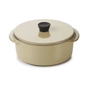 Kookpotje met deksel rond beige culinair Ø 12 Caractere Revol