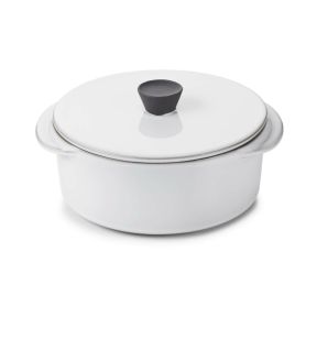 Kookpotje met deksel rond wit culinair Ø 12 Caractere Revol