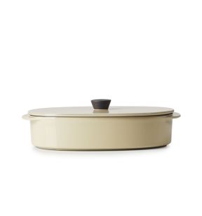 Schotel met deksel ovaal beige culinair x18.5 Caractere Revol