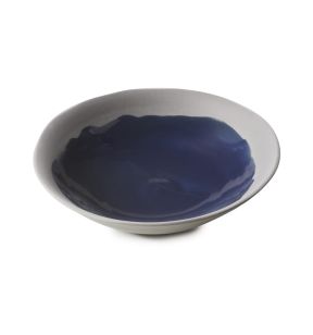 Assiette coupe creuse rond bleu porcelaine culinaire Ø 24 cm No.w Revol