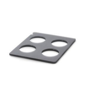 Bord voor 4 karaffen of flessen GN 1/2 Nacryl® zwart En Scene Revol