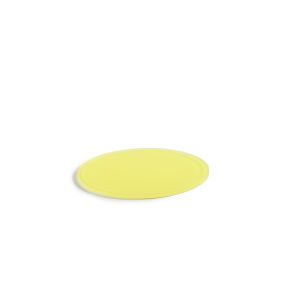 Plateau rond pour cloche résine Nacryl® jaune Ø 23 cm 1 cm Mealplak