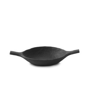 Coupelle cabosse Noir brut porcelaine culinaire 16,5 cm Yli Revol