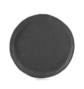 Assiette plate Noir brut porcelaine culinaire Ø 21,5 cm Yli Revol
