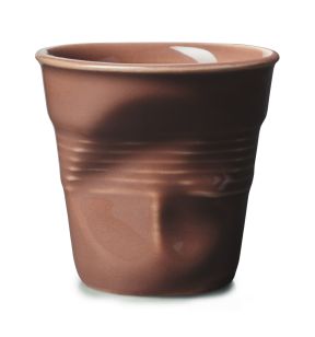 Gobelet expresso conique terre brûlée porcelaine 8 cl Ø 6,5 cm Froisse Revol