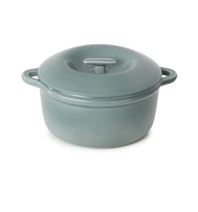 Cocotte avec couvercle pour induction rond Gris nuage porcelaine culinaire Ø 26 cm Bombance Revol