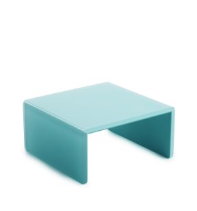 Plateau avec pieds résine Nacryl® bleu 20x20x10,5 cm Mealplak Revol