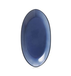 Assiette coupe à fond plat ovale cirrus porcelaine culinaire 25x13,3 cm Equinoxe Revol