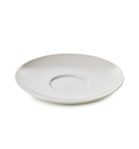 Sous-tasse à thé rond Blanc albâtre porcelaine culinaire Ø 16 cm Madeleine Revol
