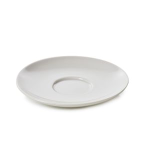 Sous-tasse à expresso rond Blanc albâtre porcelaine culinaire Ø 13 cm Madeleine Revol