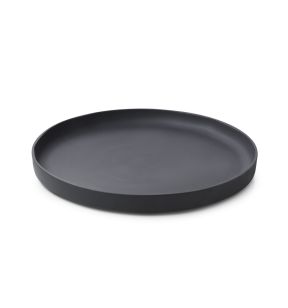 Assiette plate rond noir porcelaine culinaire Ø 28 cm  Caractère Revol