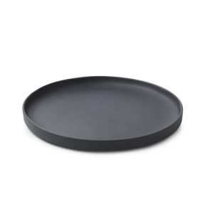 Assiette plate rond noir porcelaine culinaire Ø 26 cm  Caractère Revol