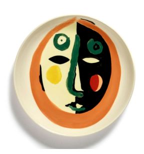 Assiette plate rond Face 1 grès émaillé Ø 16 cm Feast By Ottolenghi Serax