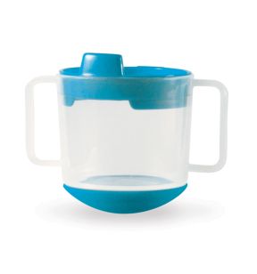 Kop die niet omvalt rond blauw polypropyleen (pp) 20 cl Vaisselle Enfance Plastorex