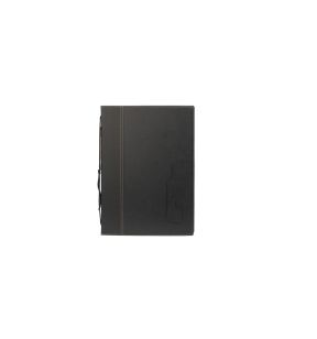 Carte des vins rectangulaire noir 8 vues ajoutables Securit