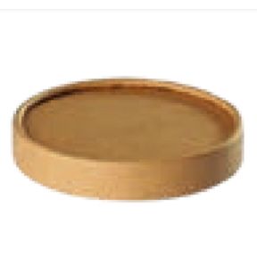 Deksel rond kastanjebruin Ø 9 (25 eenheden)