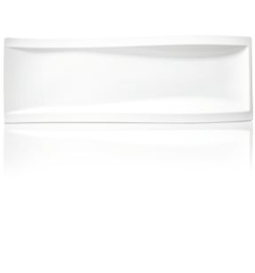 Assiette plate rectangulaire ivoire porcelaine vitrifiée 42x15 cm New Wave Villeroy & Boch