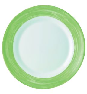 Assiette creuse rond vert verre opal Ø 22,5 cm Brush Arcoroc