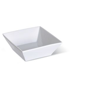 Ravier carré blanc porcelaine 9,3 cm Edina Pro.mundi