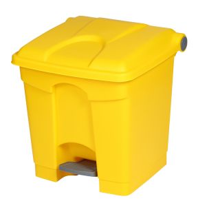 Collecteur à pédale plastique 30 L jaune Probbax