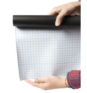 Rouleau ardoise adhésive rectangulaire noir 100x45 cm Securit
