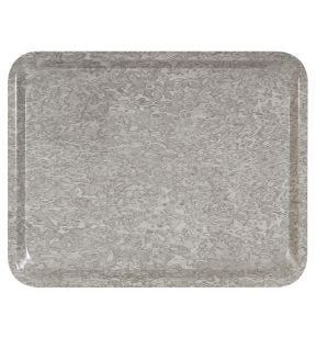 Plateau stratifié bois gris 37x28 cm Platex