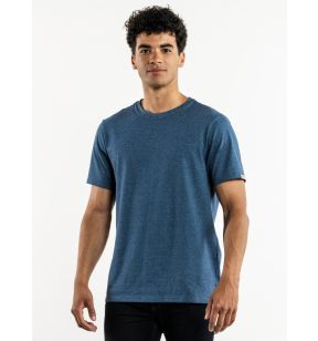 Tee shirt manche courte recyclé bleu XXXL Ronda Blue Melee Chaud Devant