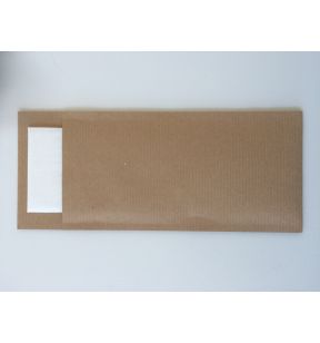 Pochette brun ouate de cellulose 8,5x20 cm Ecoline (100 pièces)