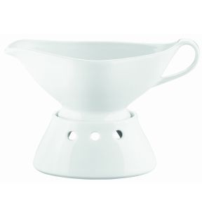 Saucière ovale blanc porcelaine culinaire Pillivuyt