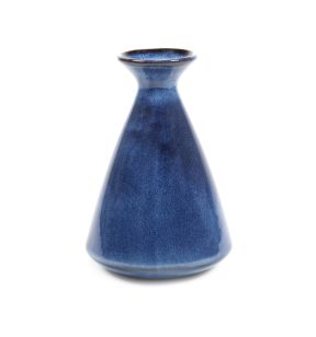 Kan kegelvormig dark blue glazed geglazuurd aardewerk 75 cl Pure Blue Serax