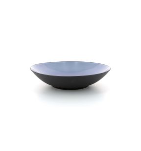 Assiette coupe creuse rond bleu porcelaine culinaire Ø 24 cm Revol