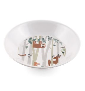 Assiette creuse rond blanc en mélamine Ø 18,5 cm Plastorex