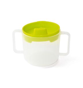 Tasse avec anses et couvercle à bec polypropylène (pp) 20 cl Plastorex