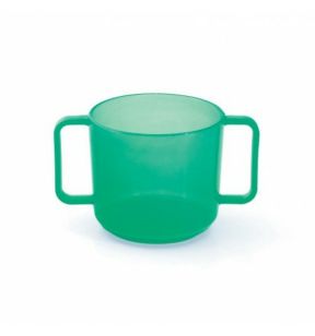 Tasse avec anses rond vert polypropylène (pp) 20 cl Vaisselle Enfance Plastorex