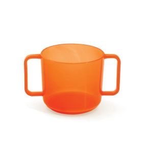 Kop met handvatten rond oranje polypropyleen (pp) 20 cl Vaisselle Enfance Plastorex