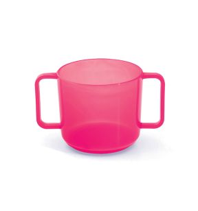 Kop met handvatten rond rood polypropyleen (pp) 20 cl Vaisselle Enfance Plastorex