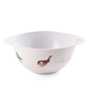 Kom met oren rond wit melamine 35 cl Ø 12.5 cm Plastorex