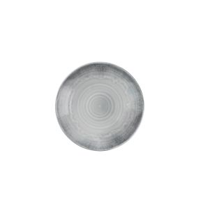 Assiette creuse organique gris porcelaine vitrifiée Ø 28 cm Flux Grey Dudson